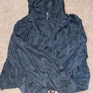 Zara shiny cropped hoodie